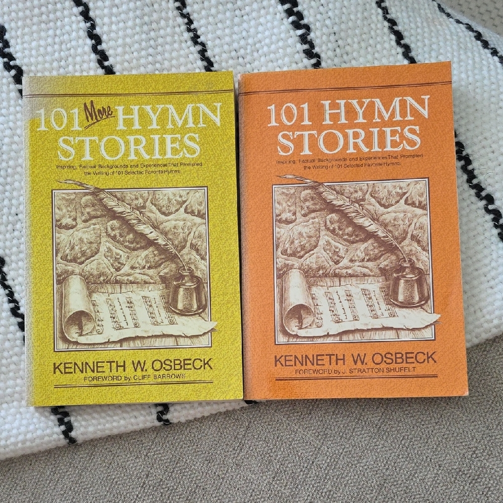 Music. 101 Hymn Stories Book Set - Yellow and Orange Covers
